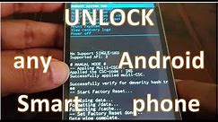 how to remove/unlock Forgotten password, PIN, Pattern for any Android Smartphone