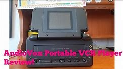 AudioVox Portable VCR Player Review!