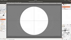 GIMP: Create A White Circle Over A Transparent Background For Video Editing.