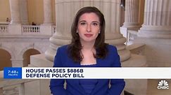 House passes $886 billion defense policy bill