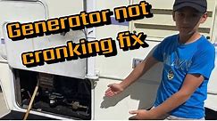 Generator not cranking fix .. (starter solenoid) troubleshooting