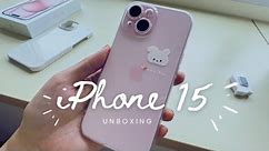  iPhone 15 Unboxing and Set Up + iPhone Collection @ Floating Apple Store + Customized iPhone Cover