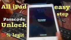 ALL iPad Forgot Passcode Unlock / How to remove password / Paano Tanggalin?