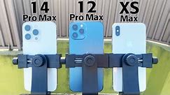 iPhone 14 Pro Max vs iPhone 12 Pro Max vs iPhone XS Max Camera Test Comparison | Big Difference ?