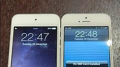 iPod touch 5 vs iPhone 5 boot up test #shorts #ipodtouch #ios8 #iphone5 #ios6