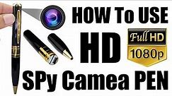 Review Of How to use Spy Pen Camera Full HD 1080P Photo + Video + Recording