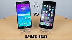 Samsung Galaxy Note 4 vs iPhone 6 Plus - Speed Test