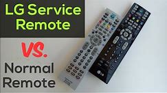 Using Both LG Service Remote & Normal TV Remote Control