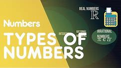 Types Of Numbers | Numbers | Maths | FuseSchool