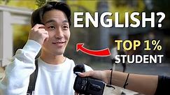 Can Top 1% Students in Japan Speak English? | Street Interview