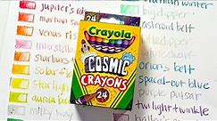 New! Crayola Cosmic Crayons: Sort, Swatch, and Color Names