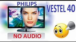TV Philips Vestel 40" : NO AUDIO