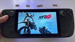 Moto Racer 4 MR4 - Steam Deck handheld gameplay