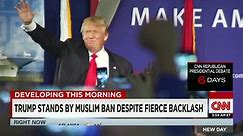Fierce backlash over Trump's plan to ban Muslims