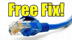 How to Fix a Broken Ethernet Cable with Masking Tape - Free & Easy!