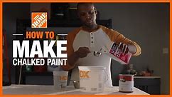 How to Make Chalked Paint | DIY Projects | The Home Depot