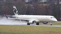 Embraer Lineage 1000 (ERJ-190-100 ECJ) - Al Jaber Aviation - Take Off at Airport Bern-Belp
