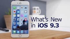 What's New in iOS 9.3