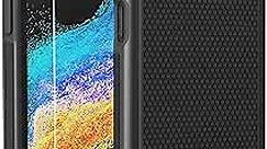 BNIUT for Samsung Galaxy XCover6 Pro Case: Shockproof Protective Phone Cases with Hard Hybrid Sturdy Textured Shell - Drop Proof Protection (Black)
