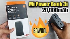 Mi Power Bank 3i 20000mAh Unboxing, Review & Charging Speed Test in Hindi