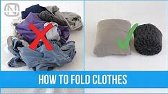 18 clothes folding and organization hacks - How to fold clothes | OrgaNatic