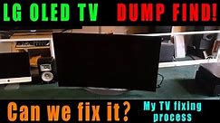 I found an LG OLED TV at the dump! Lets try and fix it. LG OLED 55EC930T. Repair, DIY, Fix, Recycle