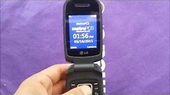 LG 450 Flip Phone unboxing and review for metro pcs.