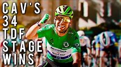All of Mark Cavendish's 34 Stage Wins at The Tour de France