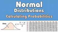Normal Distribution: Calculating Probabilities/Areas (z-table)