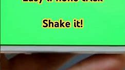 Easy iPhone trick you didn’t know shake it Apple tips smartphone instructions