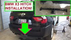 BMW X3 E83 Trailer Hitch Installation. How to install Trailer Hitch Receiver BMW X3