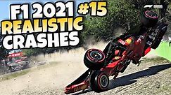 F1 2021 REALISTIC CRASHES #15