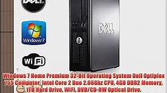 Windows 7 Home Premium 32-Bit Operating System Dell Optiplex 755 Computer Intel Core 2 Duo