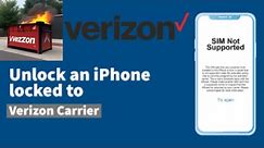 Verizon USA iPhone Network Unlock - Carrier Unlocking Proof