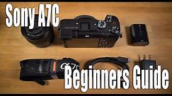 Sony A7C Beginners Guide - Set-Up and How To Use The Camera