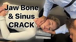 Painful TMJ Jaw Bone & Sinus Face Manual Therapy & Pain Relief Chiropractic.
