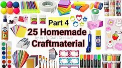 25 Home made craft materials items/How to make Craft Materials in home for School/25 Ghar pe Crafts🤩