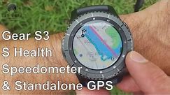 Samsung Gear S3 Fitness, Speedometer, Standalone GPS and S Health apps Unboxing & review