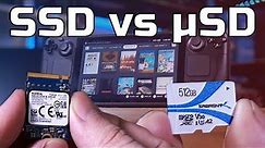 Steam Deck 1TB SSD vs Micro SD Card - Speed, Loading Times & Performance