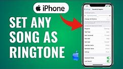 How to Set ANY Song as RINGTONE on iPhone! ( Full Guide )