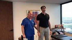 Very Tall 6', 6" Houston Man Gets First Adjustment at Advanced Chiropractic Relief