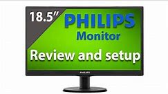 Philips 18.5 led monitor review and setup