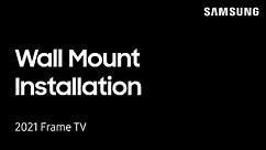 How to wall mount your 2021 Frame TV | Samsung US