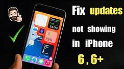 iPhone 6, 6+ not Showing Updates - SOLVED || How to Update iPhone on letest IOS