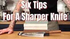 Knife sharpening tips for beginners #knifesharpening
