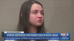 Woman Sentenced For Friend's Death In DUI Crash