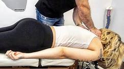 MODEL Gets CRACKED by the Chiropractor *2nd Chiropractic Adjustment*