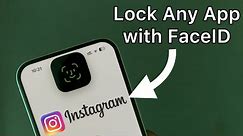 App Lock on any iPhone!😍🔥 FaceID and Passcode🔒💯
