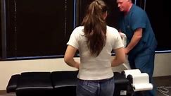 Your Houston Chiropractor Dr Gregory Johnson Gives Patient A Chiropractic Adjustment Tune Up