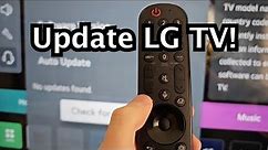 LG Smart TV - How to Update!